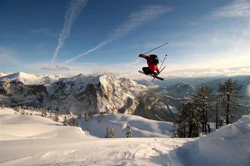 Rakousko, Nassfeld. Freeride