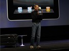 éf Applu Steve Jobs pedstavuje nový tablet.