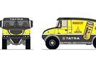 Vítzné návrhy fanouk na design nové Tatry Alee Lopraise pro Dakar