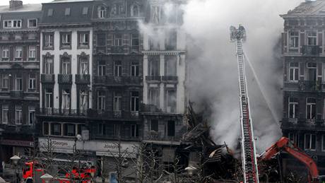 Výbuch plynu v belgickém Lutychu. (27. ledna 2010)