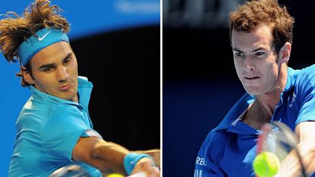 Roger Federer (vlevo) a Andy Murray - finalisté dvouhry na Australian Open 2010