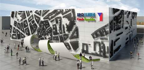 Návrhy, jak bude vypadat eský pavilon na výstav EXPO 2010 v anghaji. 