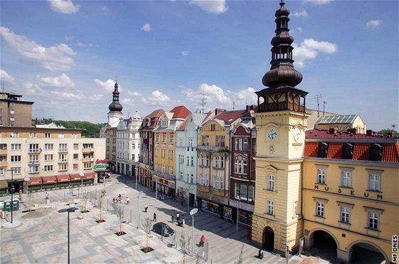 Masarykovo náměstí v Ostravě. 