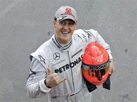 Michael Schumacher na testech ve Valencii