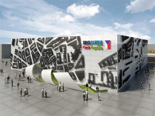 Návrhy, jak bude vypadat �eský pavilon na výstav� EXPO 2010 v �anghaji. 
