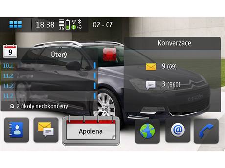 Aplikace pro Nokia N900 - Conversations Inbox Widget
