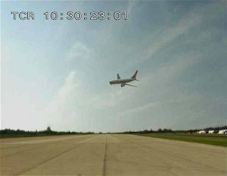 Manévr před přistáním letu 143 Air Canada s Boeingem 767