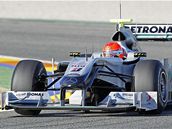 Schumacher, Mercedes a testy ve Valencii