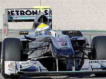 Nico Rosberg s vozem Mercedes