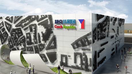 Návrhy, jak bude vypadat �eský pavilon na výstav� EXPO 2010 v �anghaji. 