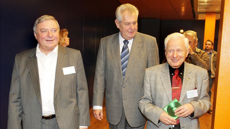 Miroslav �louf, Milo� Zeman a Miroslav Grégr