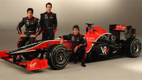 Tým F1 Virgin Racing s monopostem VR-01