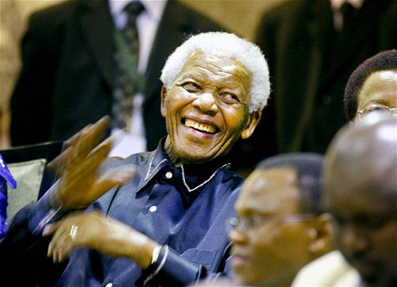 Bývalý jihoafrický prezident Nelson Mandela oslavil v Jihoafrické republice 20...