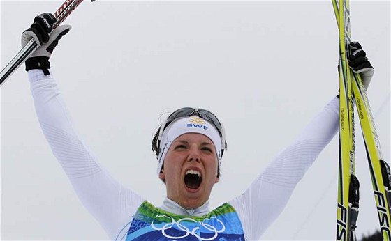 Charlotte Kallaová slaví olympijský triumf