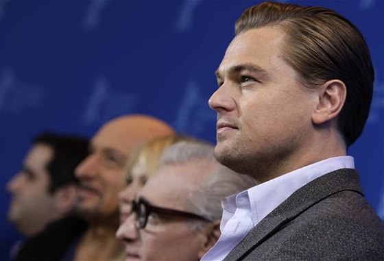 Leonardo DiCaprio v Berlín po boku svého guru reiséra Martina Scorseseho záil.