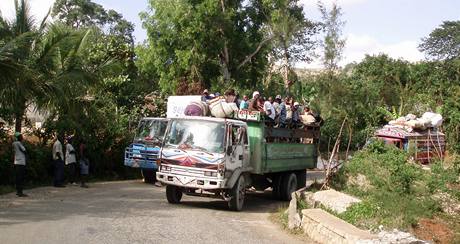 Situace na Haiti msc po zemtesen.