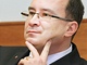 Předseda Dělnické strany Tomáš Vandas u Nejvyššího správního soudu v Brně. (17. února 2010)