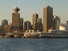 SeaBus - pohled na panorama Vancouveru s vyhlídkovou ví Lookout