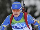 NEASTNÉ UMÍSTNÍ. védka Oloffsonová-Zideková skonila ve stíhacím závodu biatlonu na deset kilometr tsn za stupnm vítz. K bronzové medaili jí chyblo jedenáct sekund.