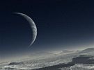 Pluto na vizualizaci Evropské jiní observatoe