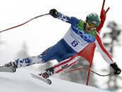 NA HRAN.Americk sjzda Bode Miller se svm tradinm agresivnm stylem t do cle olympijskho zvodu. 