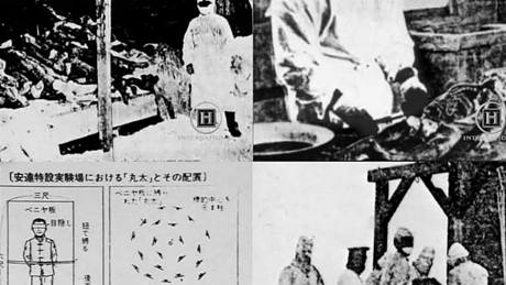 Dobové snímky zachycující innost jednotky 731