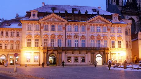 Jedna z budov Národní galerie Praha - Staromstské námstí, Palác Kinských