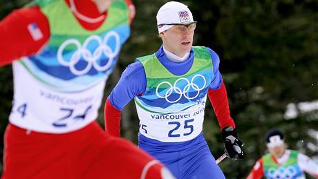 eský sdruená Tomá Slavík bhem závodu na ZOH ve Vancouveru