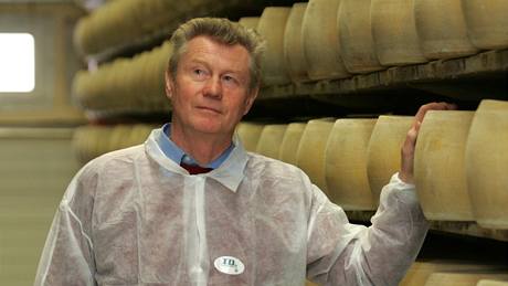 Litovelská sýrárna Orrero, které �éfuje Augustin Gec (na snímku), vyrobí ro�n� �est tisíc tun "parmazánu".