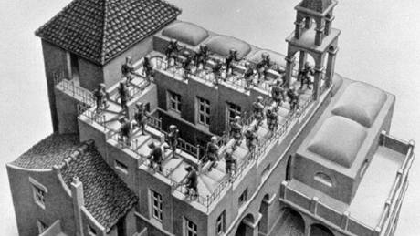 M. C. Escher: Ruka se zrcadlovou koulí