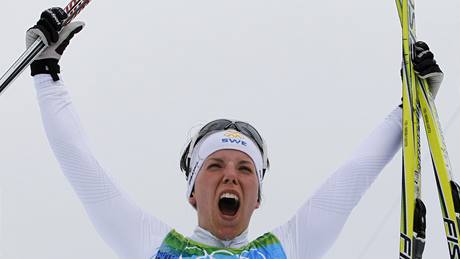 Charlotte Kallaová slaví olympijský triumf