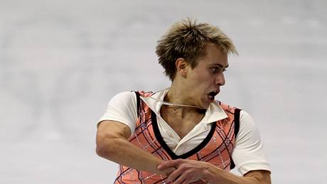 Michal Bezina skáe ve volné jízd na olympijských hrách ve Vancouveru