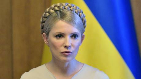 Ukrajinská premiérka Julia Tymo�enková na zasedání kabinetu (11. února 2010)
