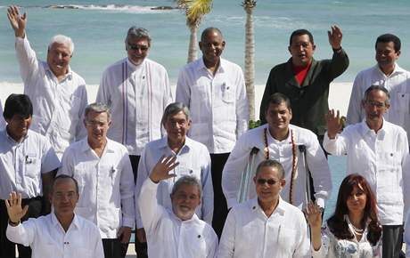 Setkání lídr latinskoamerických a karibských stát v mexickém Cancúnu (22. února 2010)