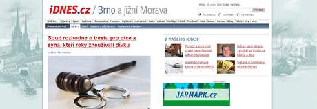Nov podoba rubriky brno.iDNES.cz od 24. nora 2010