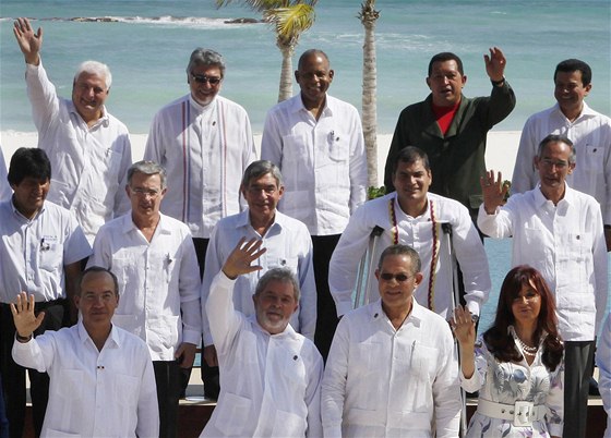 Setkání lídr latinskoamerických a karibských stát v mexickém Cancúnu (22. února 2010)