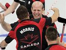 Kanaané se radují ze zisku zlaté medaile v závod curler na ZOH ve Vancouveru.