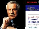 Webové stránky Václava Klause v roce 2000