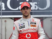 JAKO DOMA. Jenson Button, novek tmu McLaren, pi testech v Barcelon.