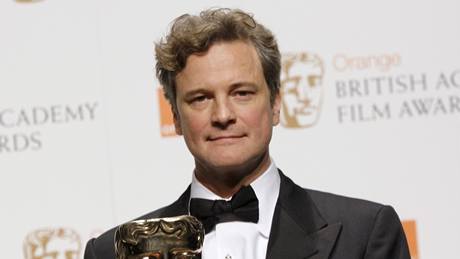 Colin Firth pi pedávání cen BAFTA 2010