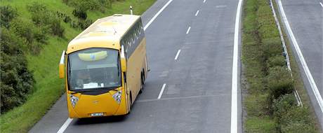 Autobus spolenosti Student Agency. Ilustraní foto