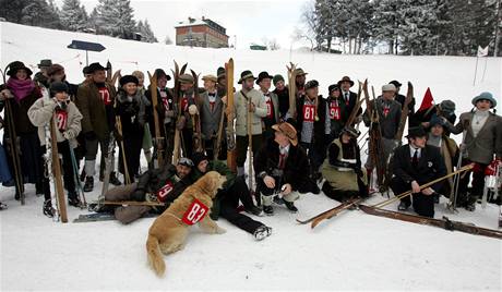 Velk zvody v trojkombinaci na historickch ski