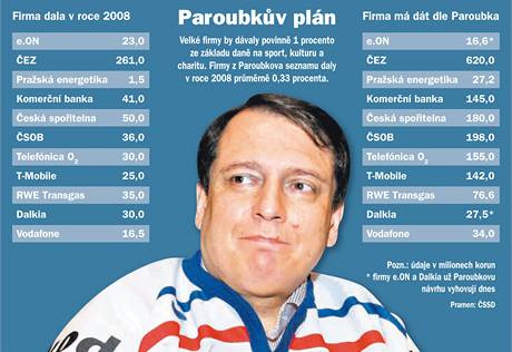 Paroubkv pln na financovn eskho sportu.