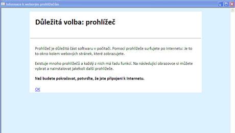 Informace o vbru prohlee ve Windows