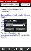Opera Mini 5 beta pro Windows Mobile
