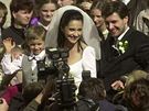 Zpvaka Lucie Bílá se 3. dubna 2002 provdala za pozounistu Stanislava Penka....