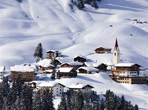 Rakousko, Bregenzerwald. Pohled na Warth