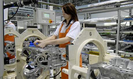Továrna jihokorejské automobilky Kia Motors na Slovensku.