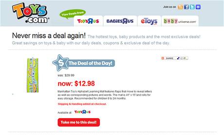 Toys.com prodáno roku 2009 za 5,1 milionů dolarů