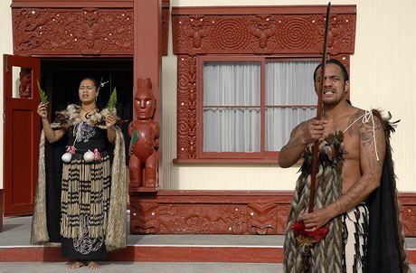 Nov Zland, Severn ostrov, maorsk uvtac ceremonil v Te Puia